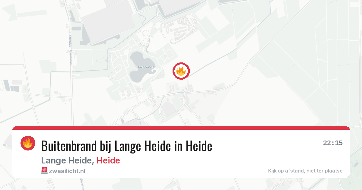 Buitenbrand bij Lange Heide in Heide — 4 aug 2026