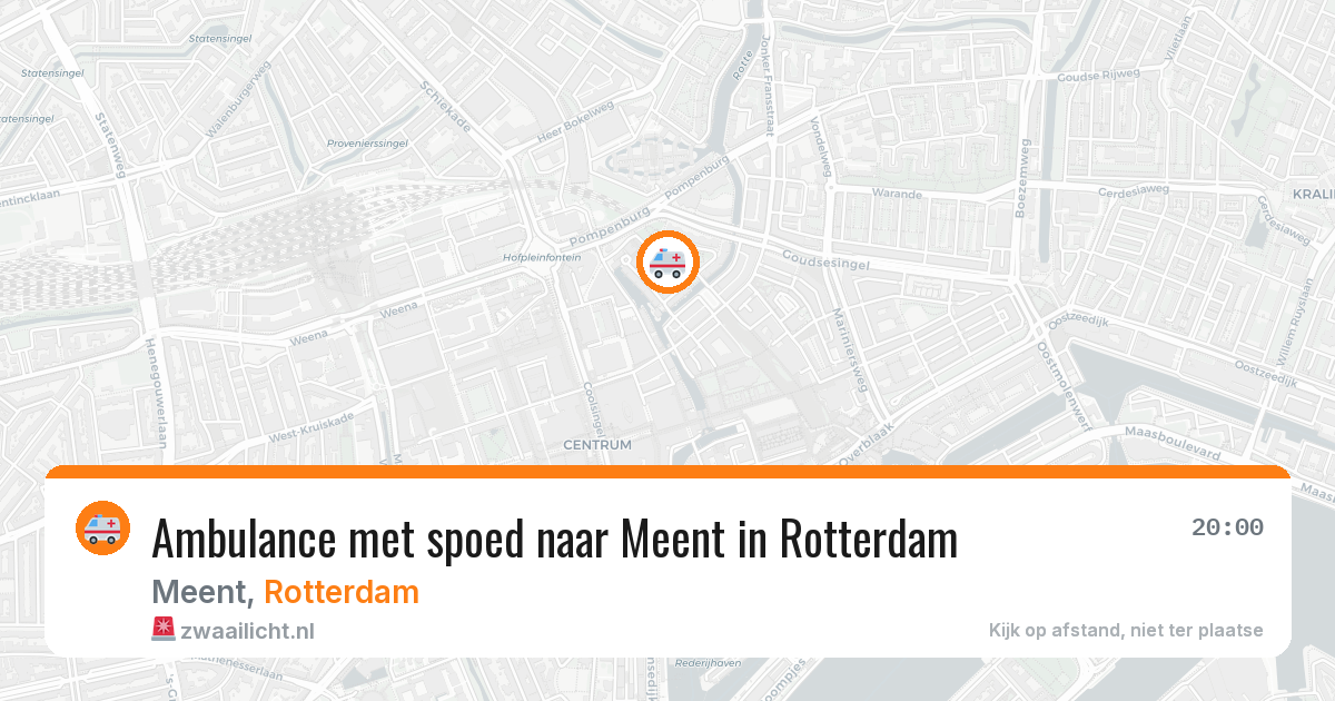 Ambulance met spoed naar Meent in Rotterdam — 11 apr 2026