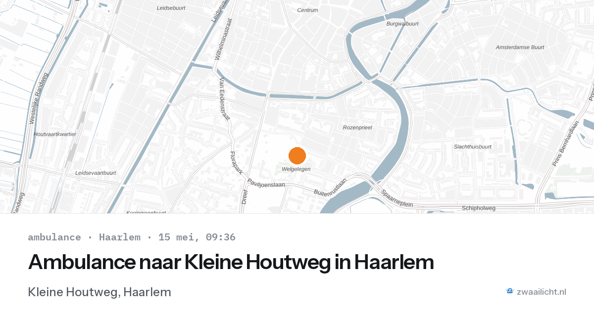 Ambulance naar Kleine Houtweg in Haarlem — 15 mei 2026