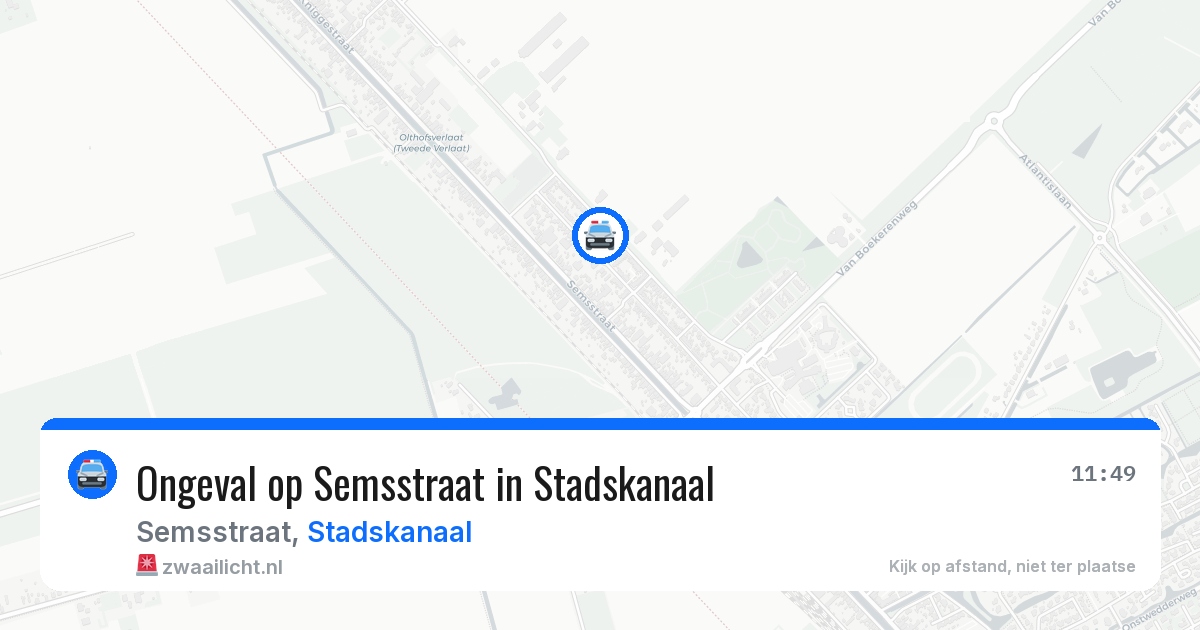 Ongeval op Semsstraat in Stadskanaal — 15 mei 2026