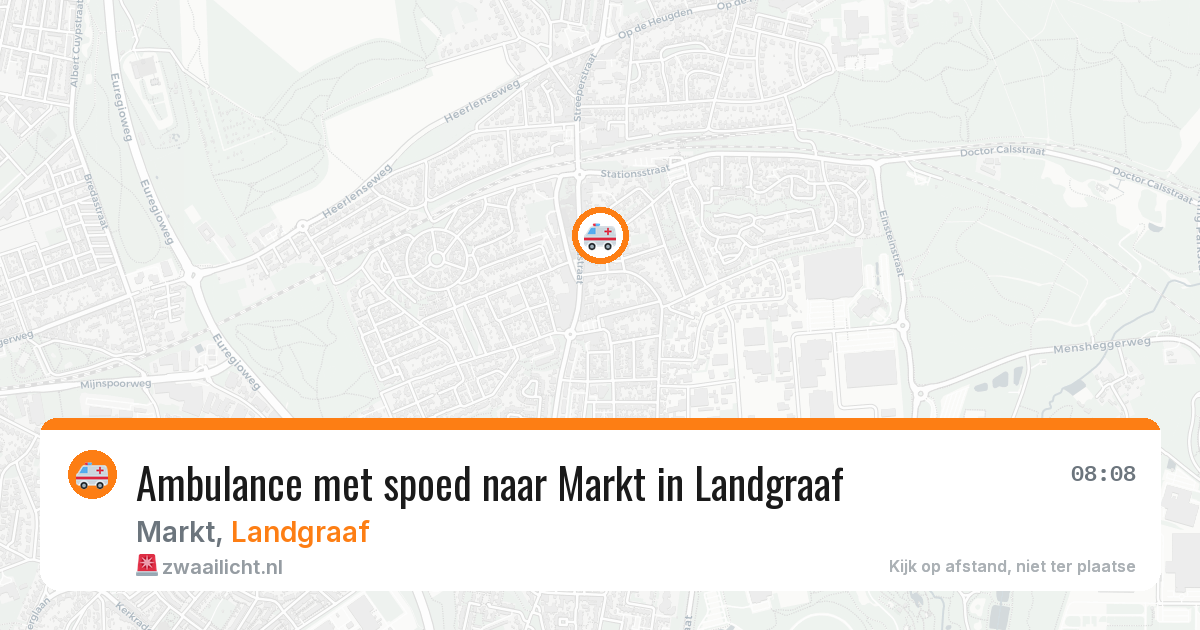 Ambulance met spoed naar Markt in Landgraaf — 22 jun 2026
