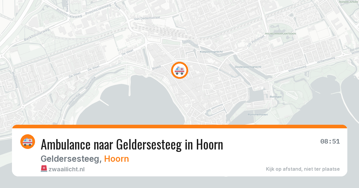 Ambulance naar Geldersesteeg in Hoorn — 30 jun 2026