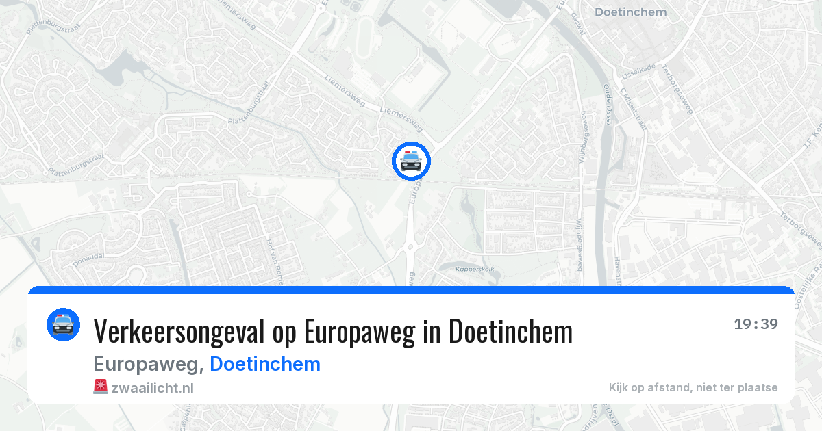Verkeersongeval op Europaweg in Doetinchem — 19 jun 2026