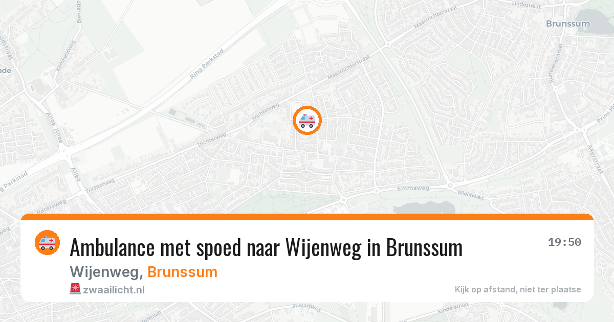 Ambulance met spoed naar Wijenweg in Brunssum — 31 mei 2026