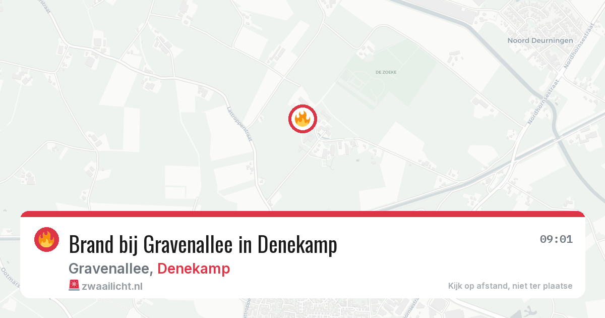 Brand bij Gravenallee in Denekamp — 27 mrt 2026