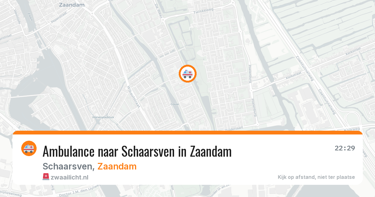 Ambulance naar Schaarsven in Zaandam — 20 mrt 2026
