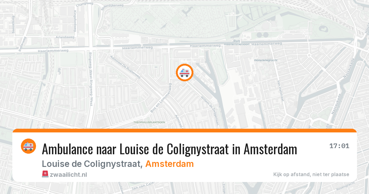 Ambulance naar Louise de Colignystraat in Amsterdam — 5 mei 2026