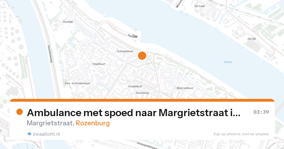 Ambulance met spoed naar Margrietstraat in Rozenburg — 1 feb 2026