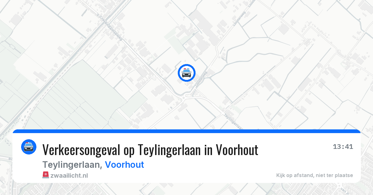 Verkeersongeval op Teylingerlaan in Voorhout — 23 mei 2026