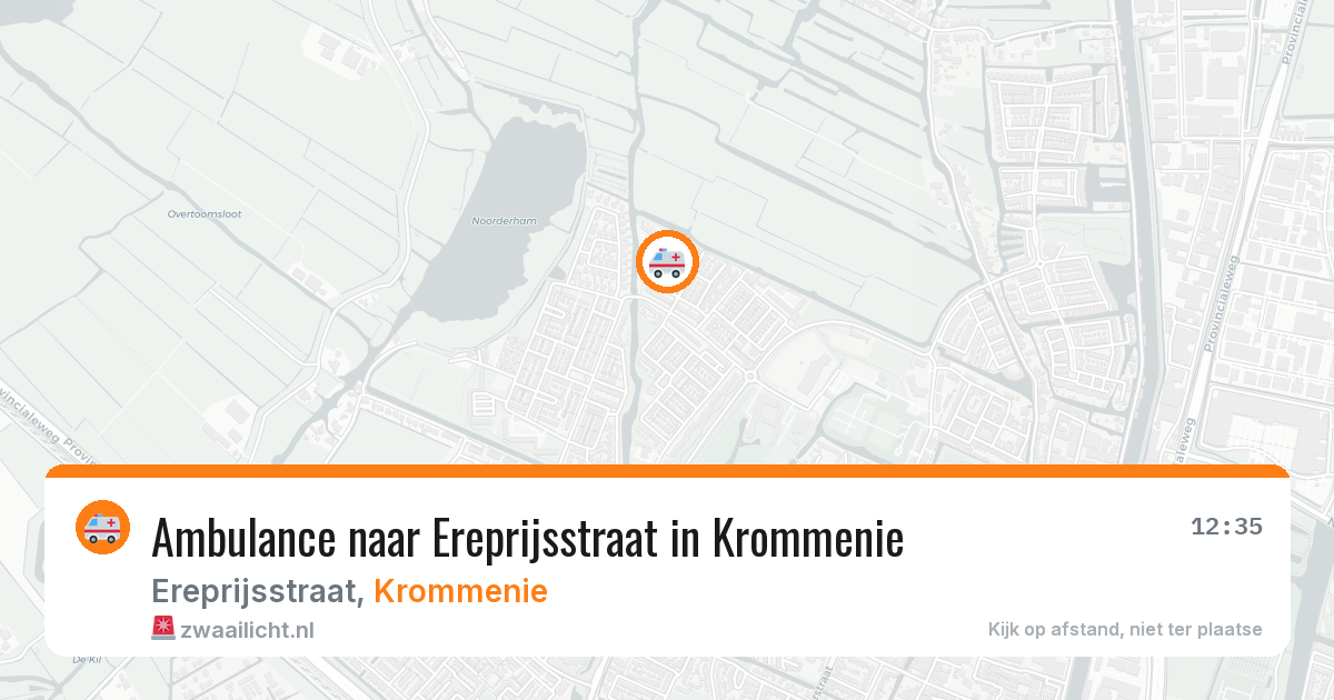 Ambulance naar Ereprijsstraat in Krommenie — 2 jul 2026