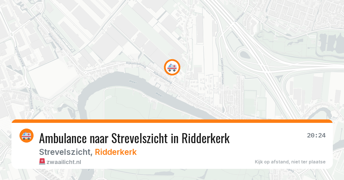 Ambulance naar Strevelszicht in Ridderkerk — 17 jun 2026