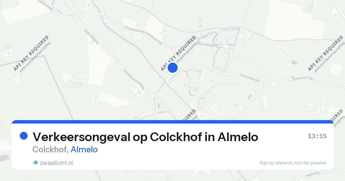 Verkeersongeval op Colckhof in Almelo — 26 aug 2026