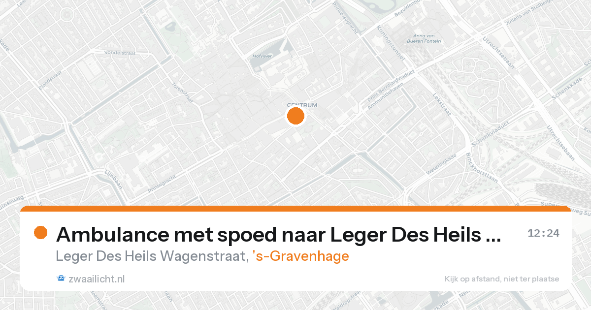 Ambulance met spoed naar Leger Des Heils Wagenstraat in 's-Gravenhage — 31 jan 2026