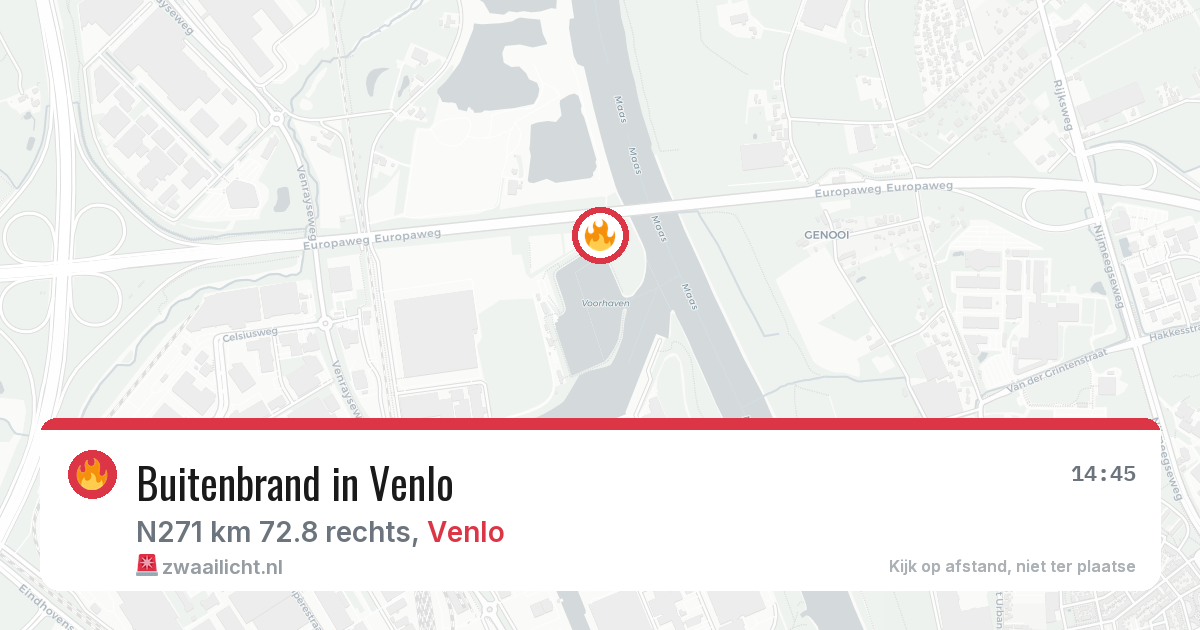 Buitenbrand in Venlo — 7 jul 2026