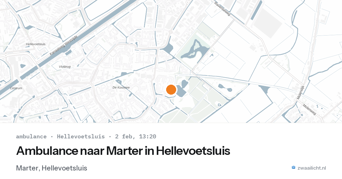 Ambulance naar Marter in Hellevoetsluis — 2 feb 2026