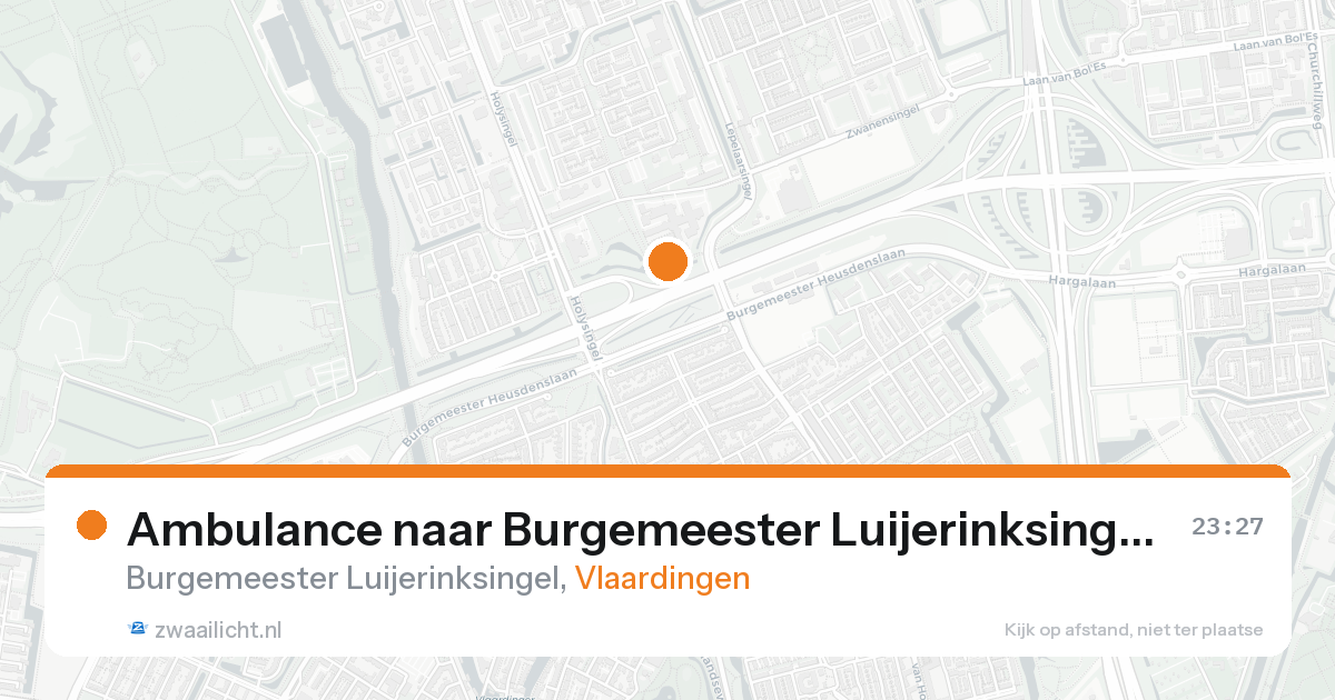 Ambulance naar Burgemeester Luijerinksingel in Vlaardingen — 26 mei 2026