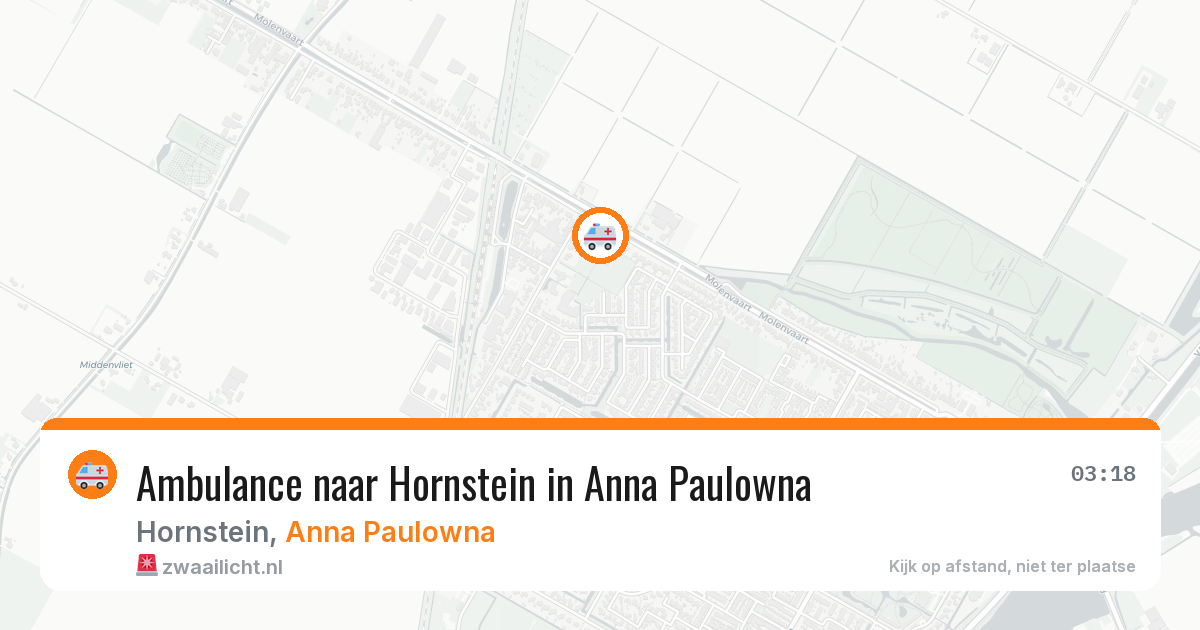 Ambulance naar Hornstein in Anna Paulowna — 25 jun 2026