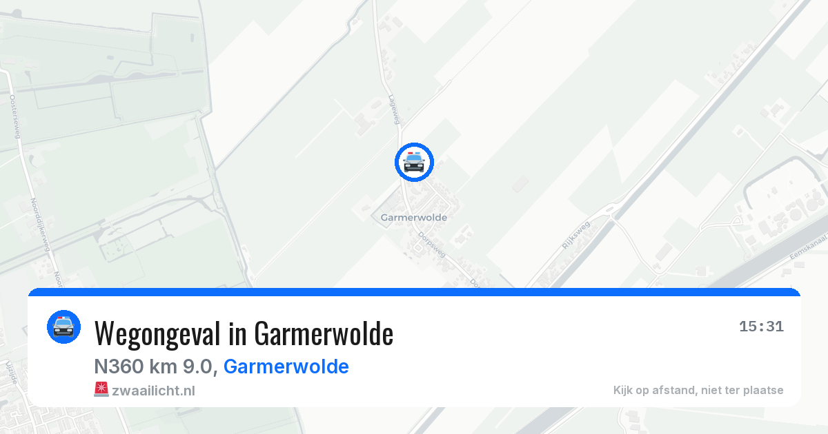 Wegongeval in Garmerwolde — 2 jul 2026