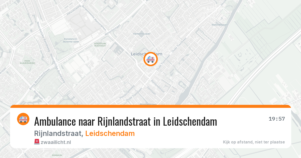 Ambulance naar Rijnlandstraat in Leidschendam — 14 mrt 2026