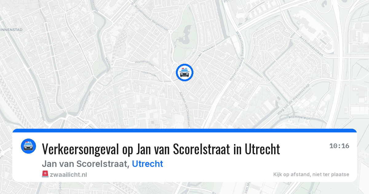 Verkeersongeval op Jan van Scorelstraat in Utrecht — 30 jun 2026