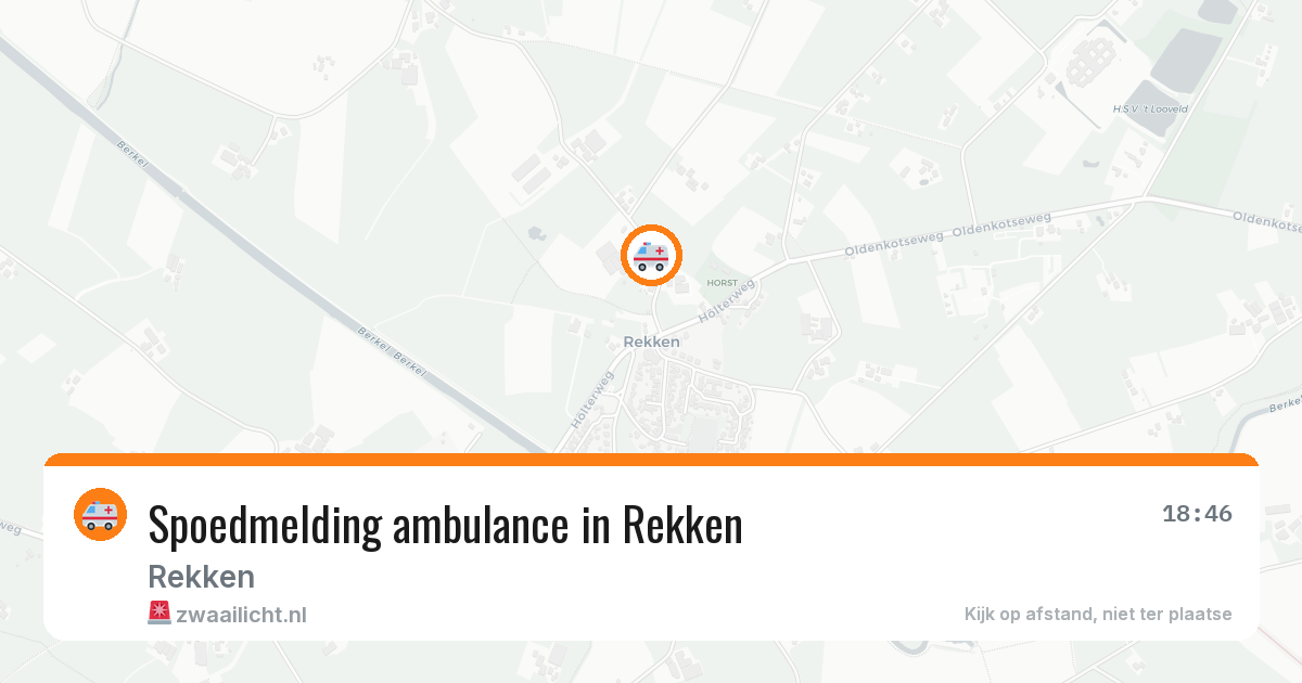 Spoedmelding ambulance in Rekken — 3 mrt 2026