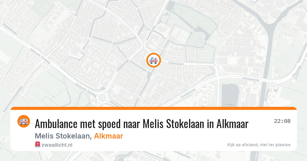 Ambulance met spoed naar Melis Stokelaan in Alkmaar — 4 jul 2026