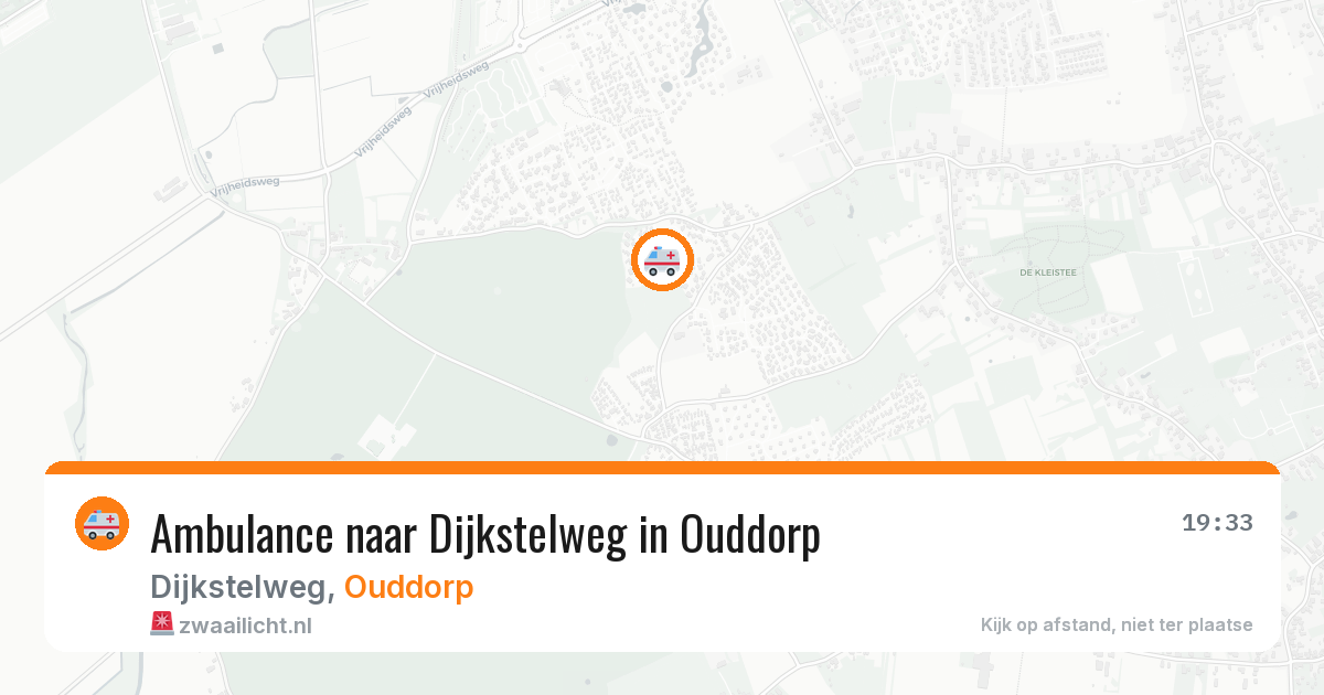 Ambulance naar Dijkstelweg in Ouddorp — 2 aug 2026