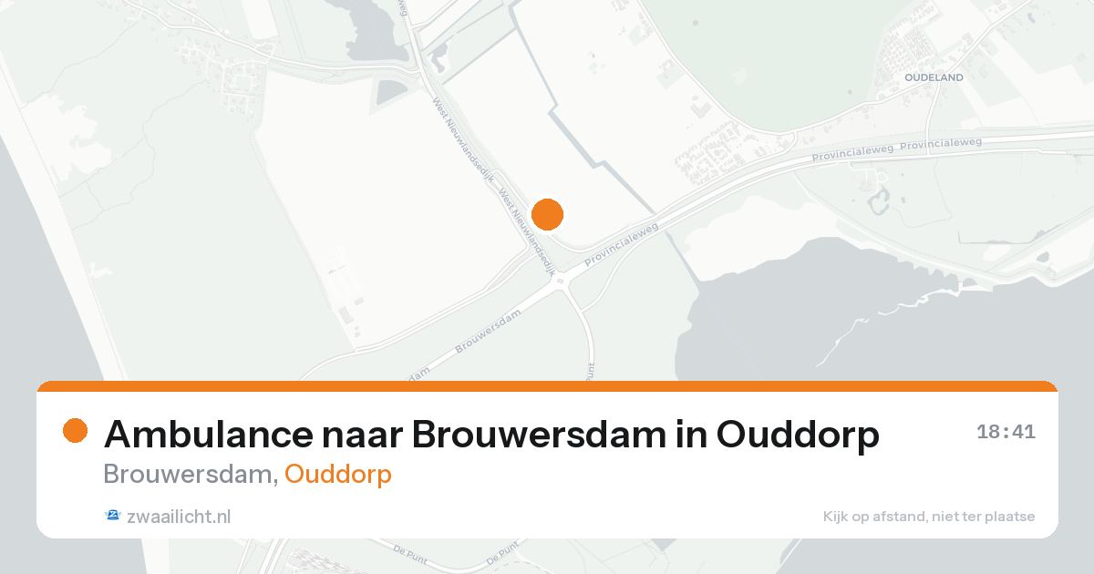Ambulance naar Brouwersdam in Ouddorp — 12 jul 2026