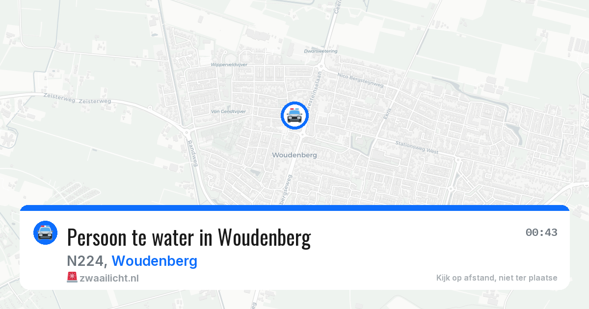 Persoon te water in Woudenberg — 21 mrt 2026
