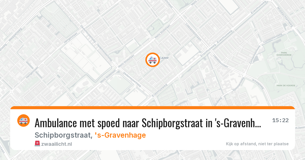 Ambulance met spoed naar Schipborgstraat in 's-Gravenhage — 10 feb 2026