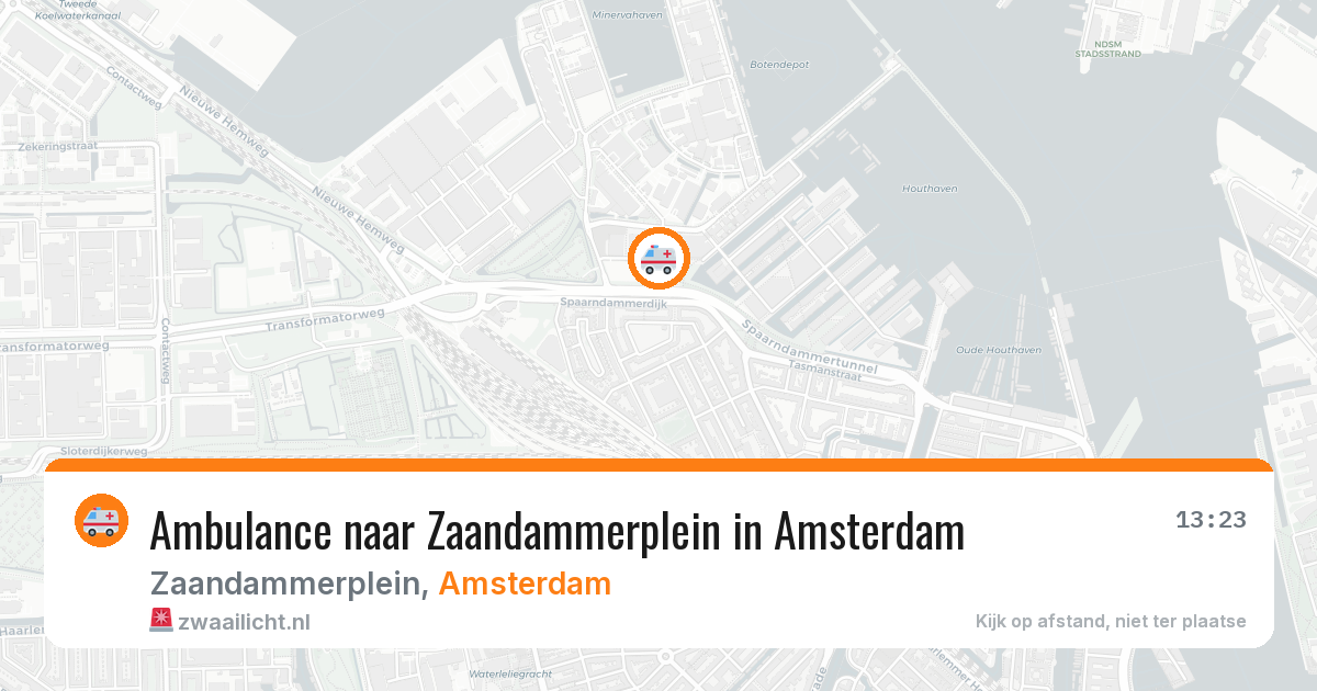 Ambulance naar Zaandammerplein in Amsterdam — 28 mrt 2026