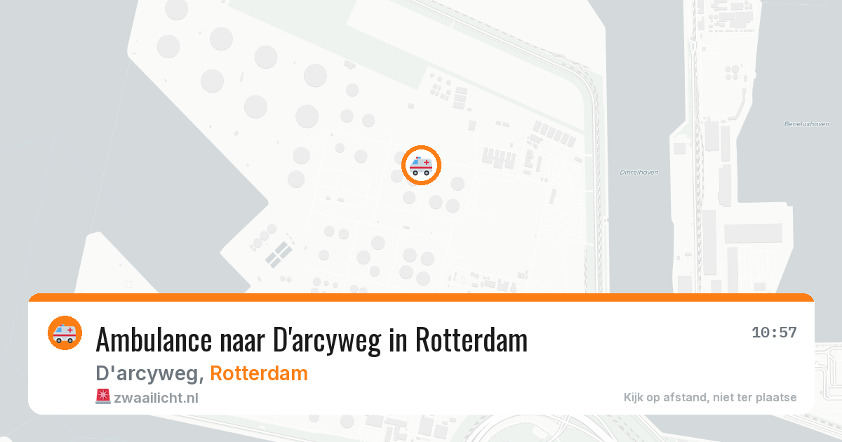 Ambulance naar D'arcyweg in Rotterdam — 24 jun 2026