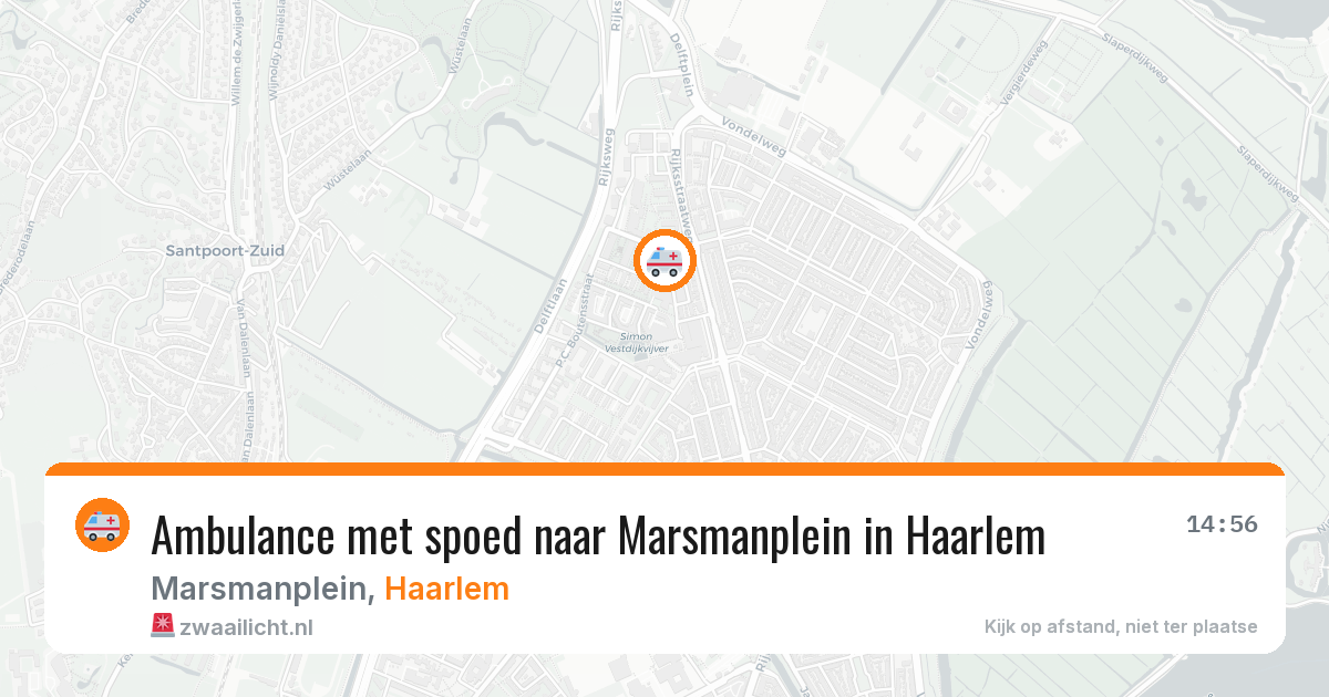 Ambulance met spoed naar Marsmanplein in Haarlem — 5 jun 2026