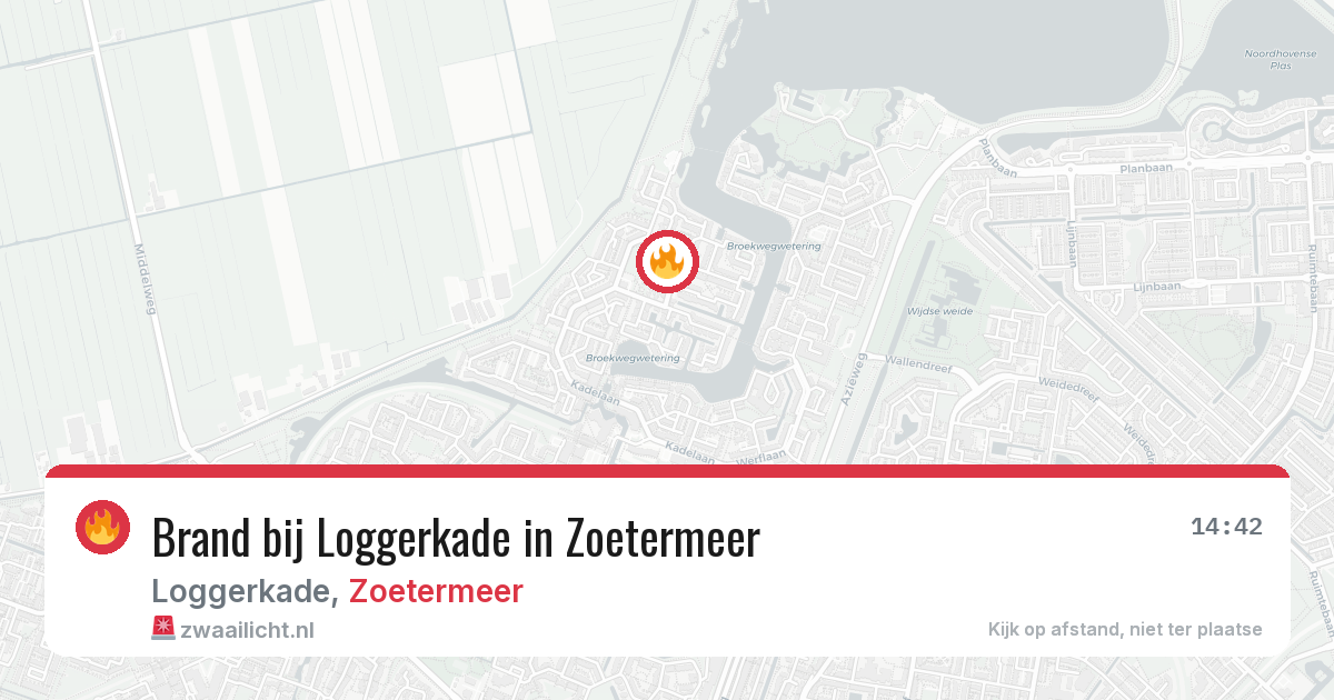 Brand bij Loggerkade in Zoetermeer — 23 mei 2026