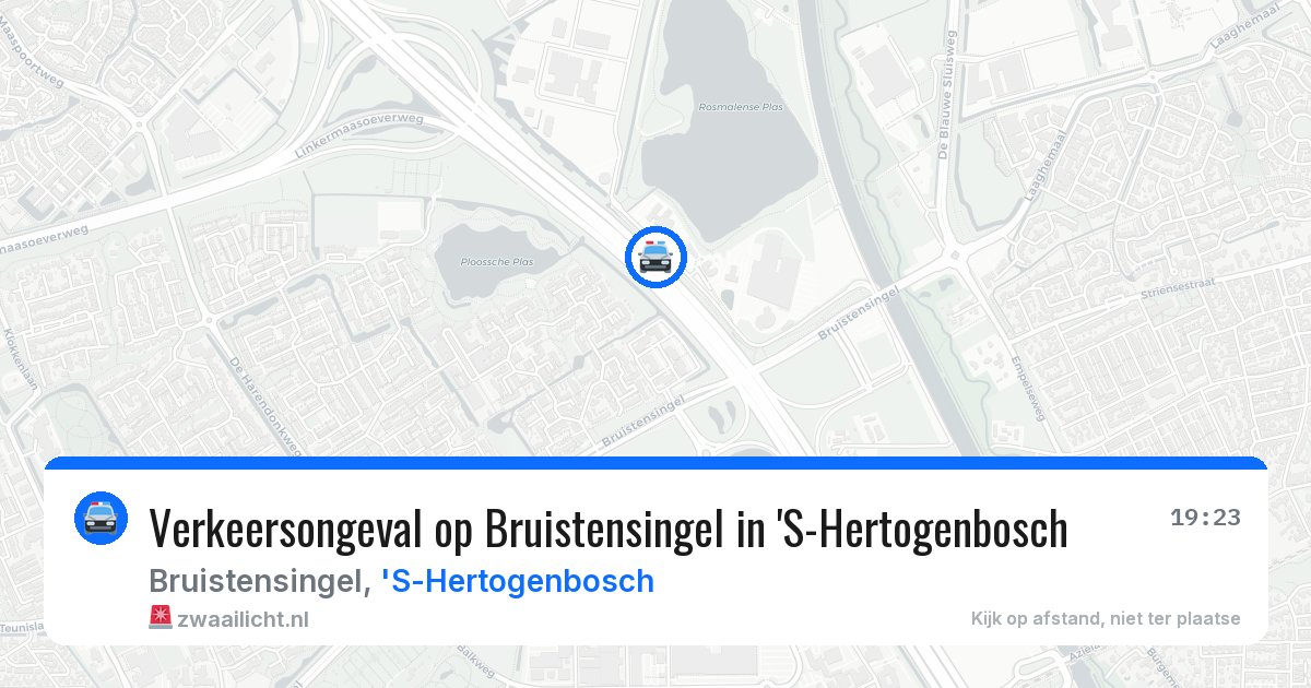 Verkeersongeval op Bruistensingel in 'S-Hertogenbosch — 1 aug 2026