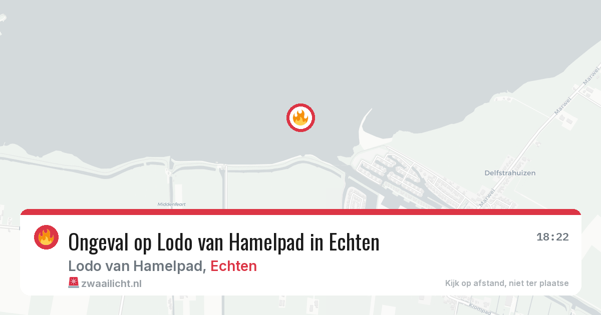 Ongeval op Lodo van Hamelpad in Echten — 14 jul 2026