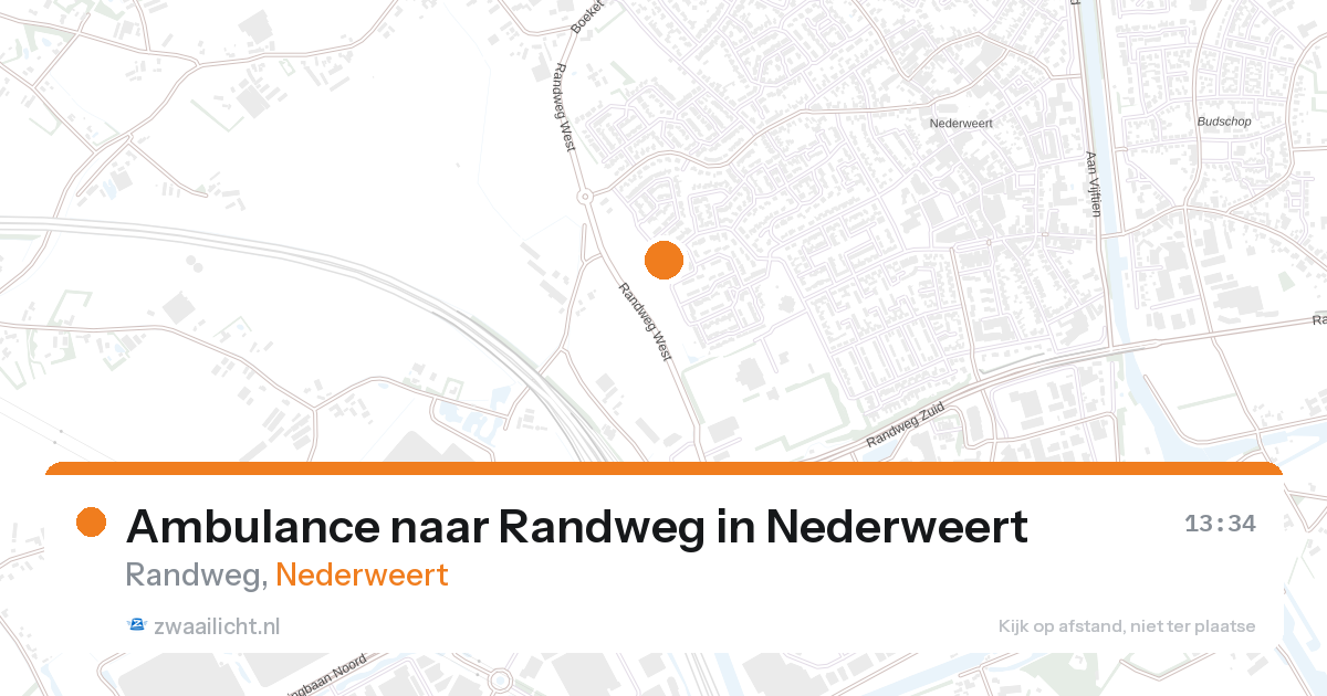 Ambulance naar Randweg in Nederweert — 26 aug 2026