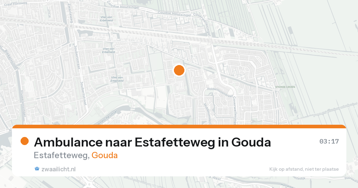 Ambulance naar Estafetteweg in Gouda — 19 aug 2026