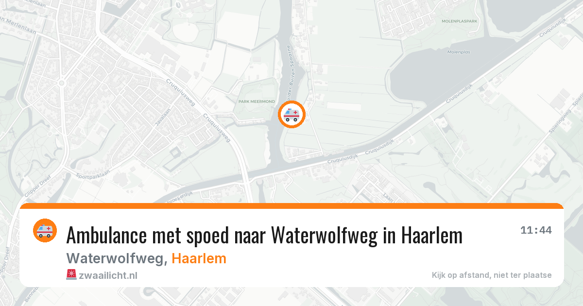 Ambulance met spoed naar Waterwolfweg in Haarlem — 5 jun 2026