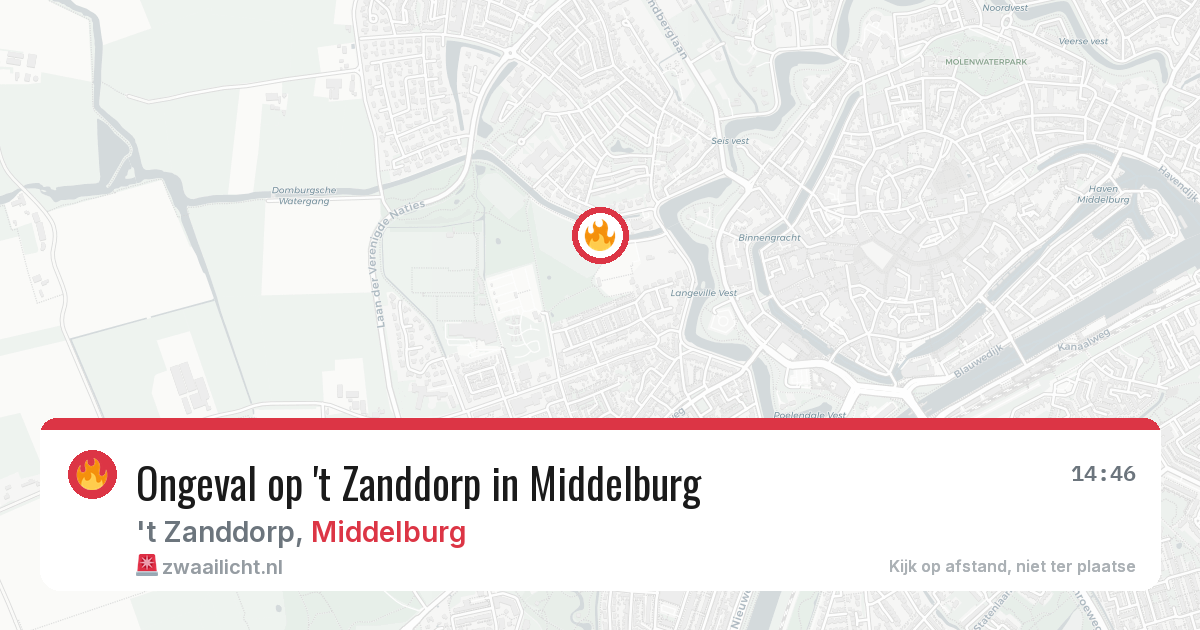 Ongeval op 't Zanddorp in Middelburg — 14 jun 2026