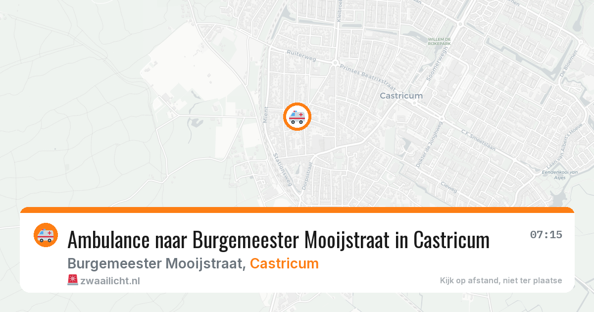Ambulance naar Burgemeester Mooijstraat in Castricum — 30 jun 2026