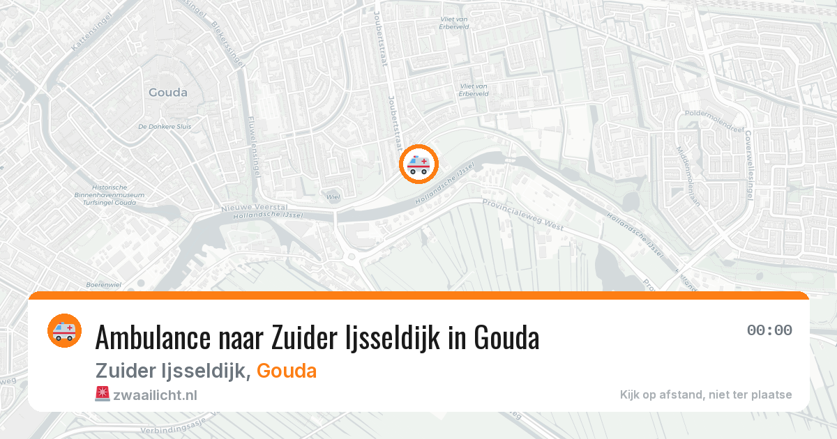 Ambulance naar Zuider Ijsseldijk in Gouda — 3 apr 2026