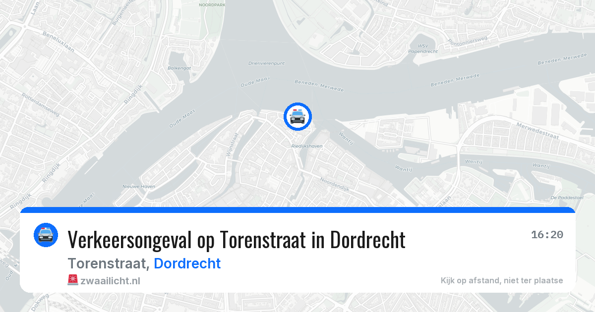 Verkeersongeval op Torenstraat in Dordrecht — 25 jun 2026