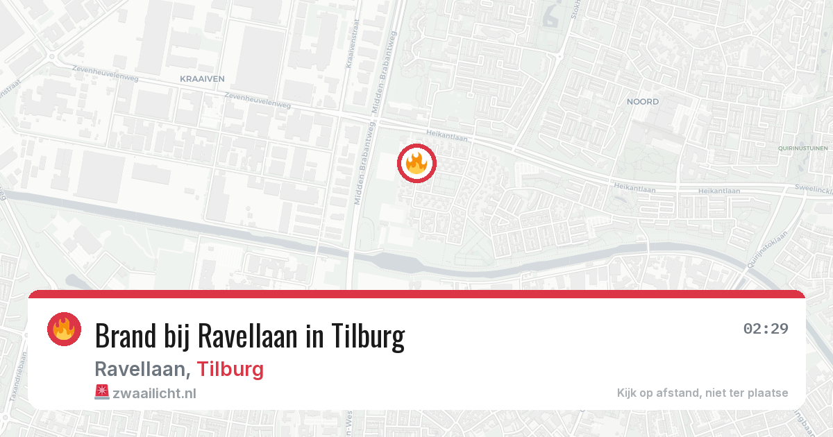 Brand bij Ravellaan in Tilburg — 28 jun 2026