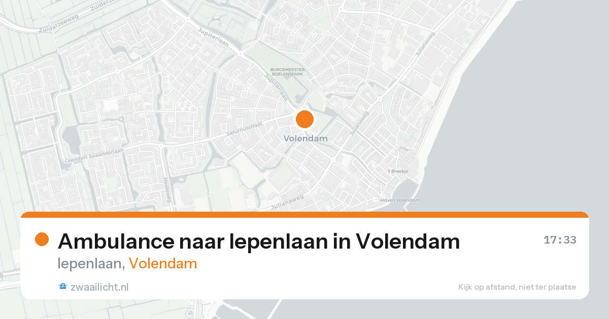 Ambulance naar Iepenlaan in Volendam — 7 feb 2026