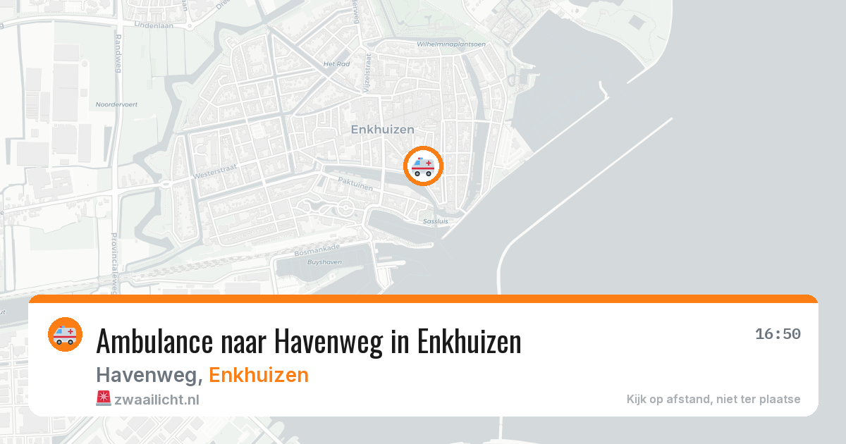 Ambulance naar Havenweg in Enkhuizen — 22 mei 2026