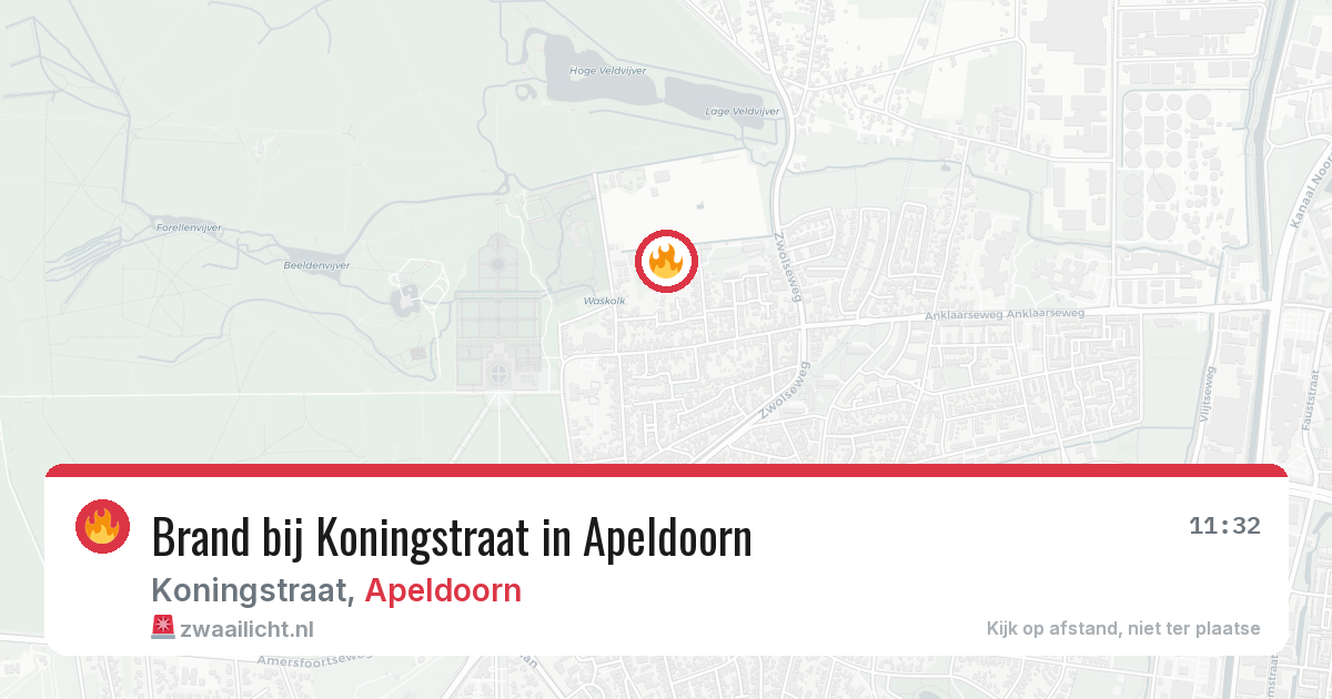 Brand bij Koningstraat in Apeldoorn — 2 aug 2026