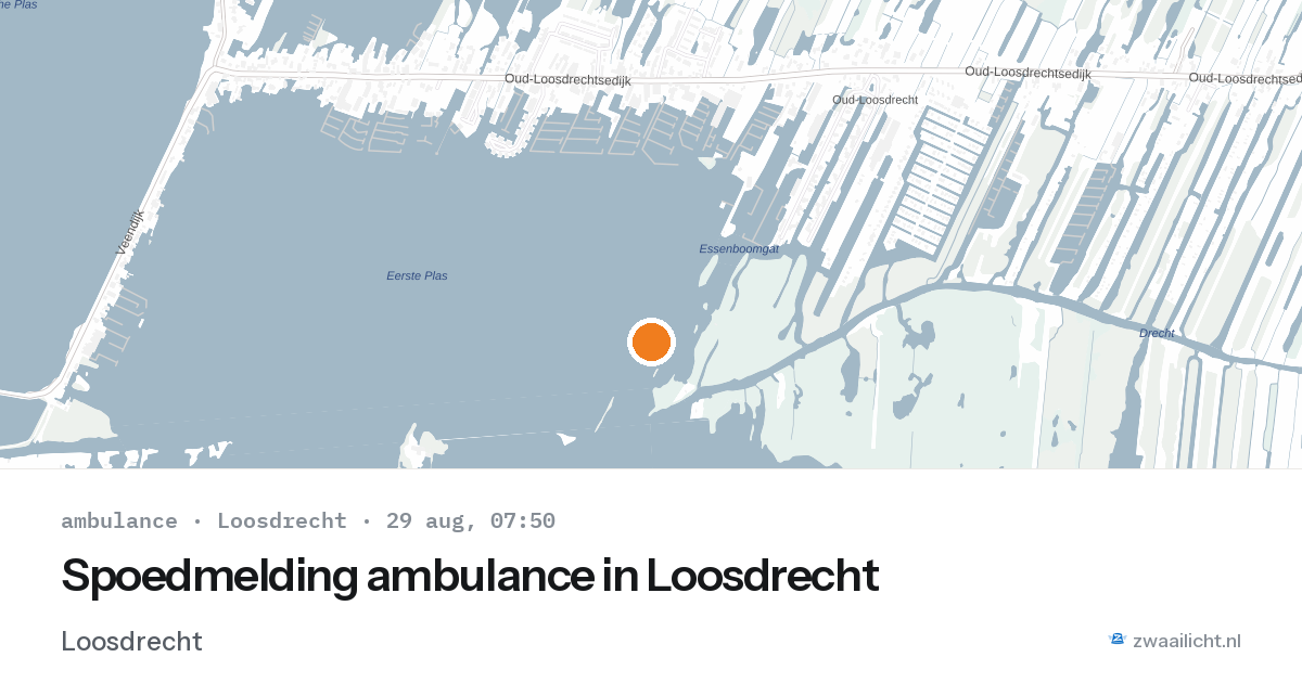 Spoedmelding ambulance in Loosdrecht — 29 aug 2026