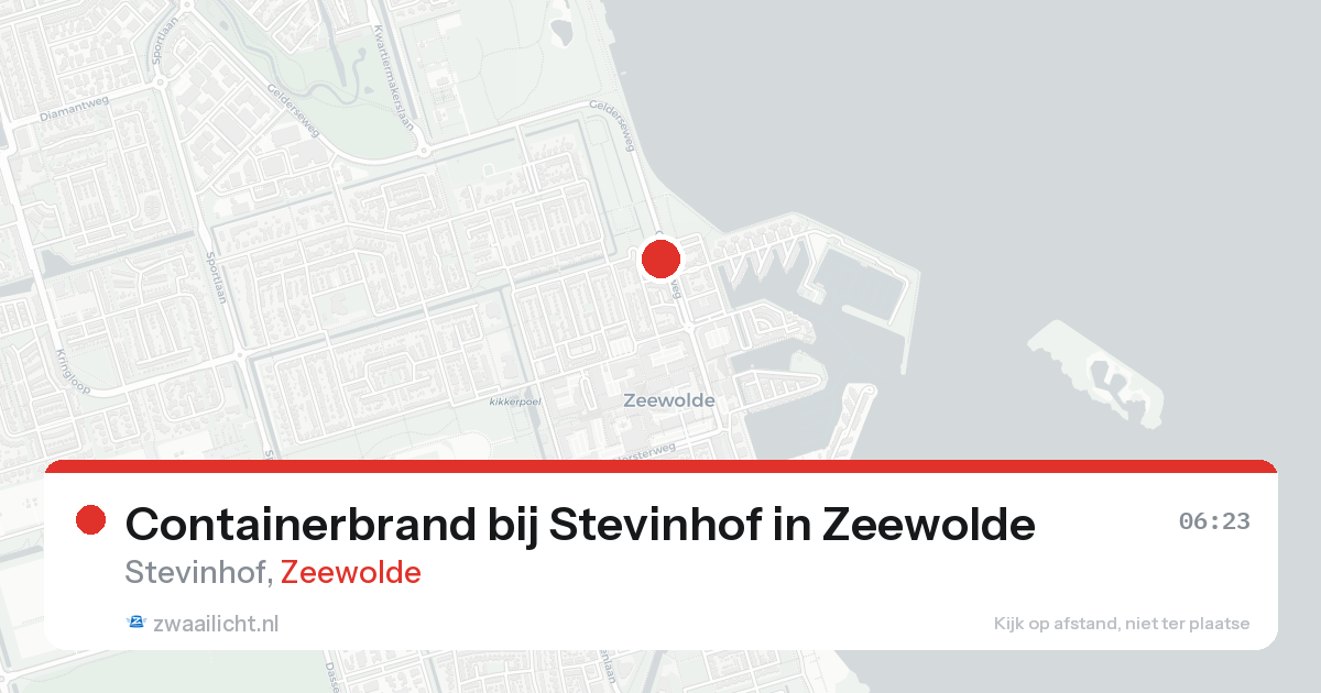 Containerbrand bij Stevinhof in Zeewolde — 8 feb 2026