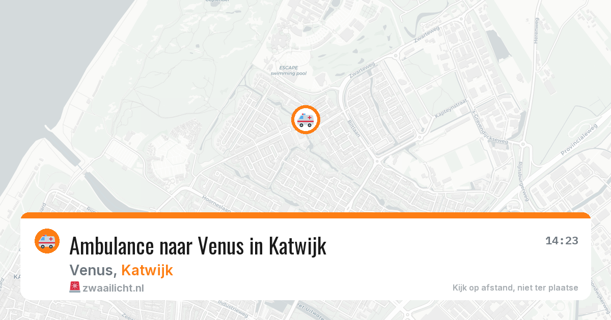 Ambulance naar Venus in Katwijk — 20 mei 2026